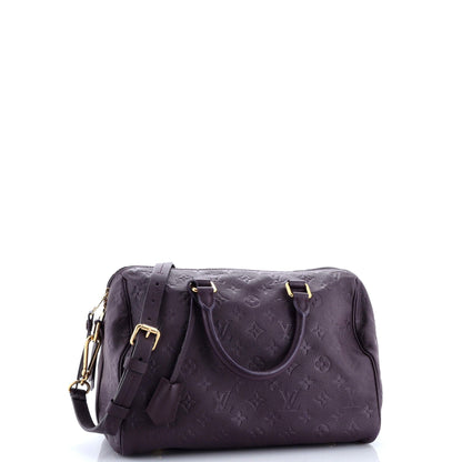 Speedy Bandouliere Bag Monogram Empreinte Leather 30