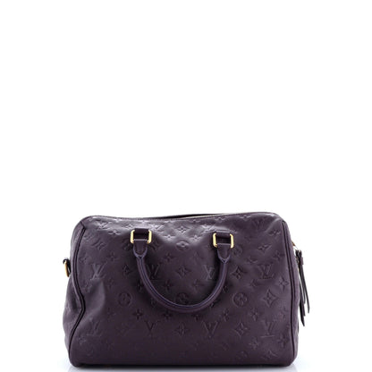 Speedy Bandouliere Bag Monogram Empreinte Leather 30