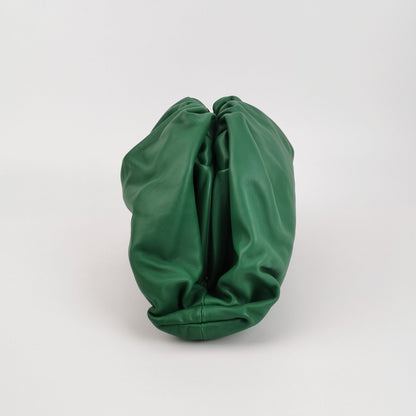 Bottega Veneta Pouch Calfskin Leather Green Large