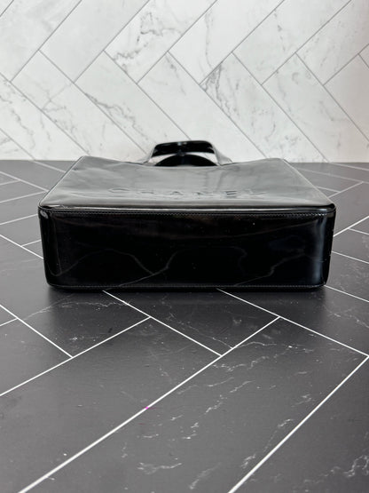 Chanel Black Patent Leather Shoulder Bag