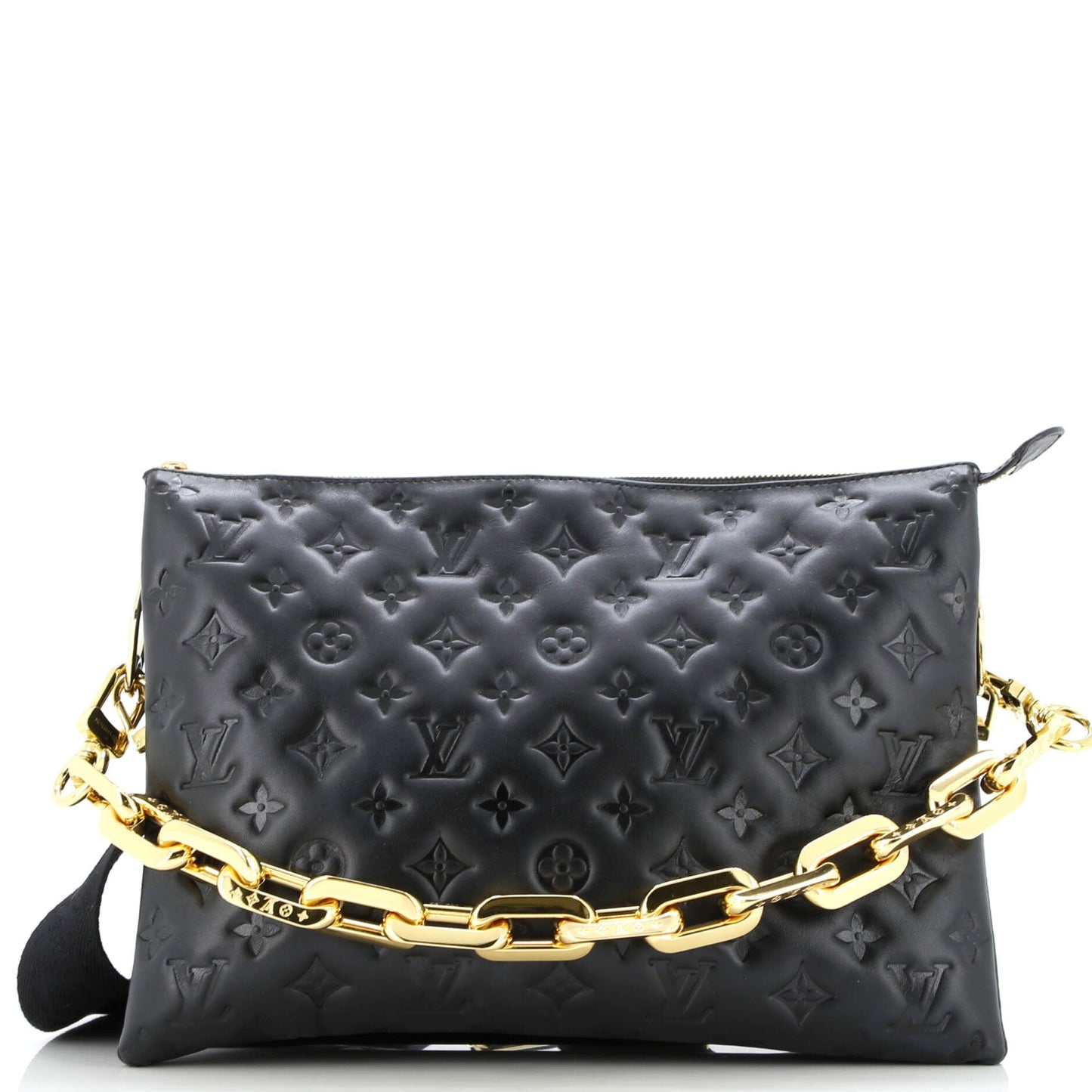 Coussin Bag Monogram Embossed Lambskin MM