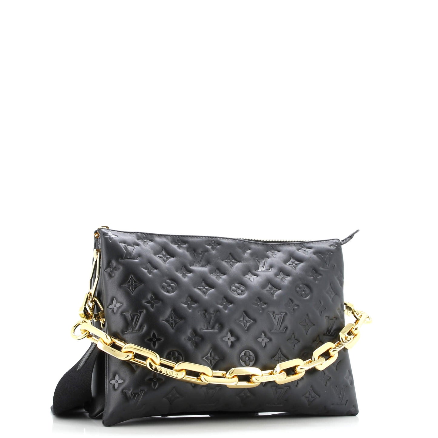 Coussin Bag Monogram Embossed Lambskin MM