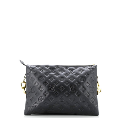 Coussin Bag Monogram Embossed Lambskin MM