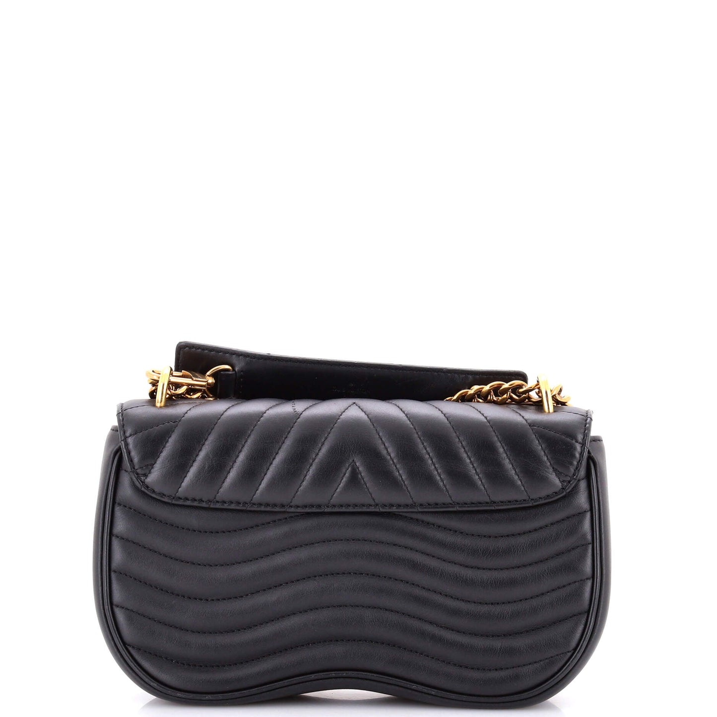 New Wave Chain Bag Quilted Leather MM