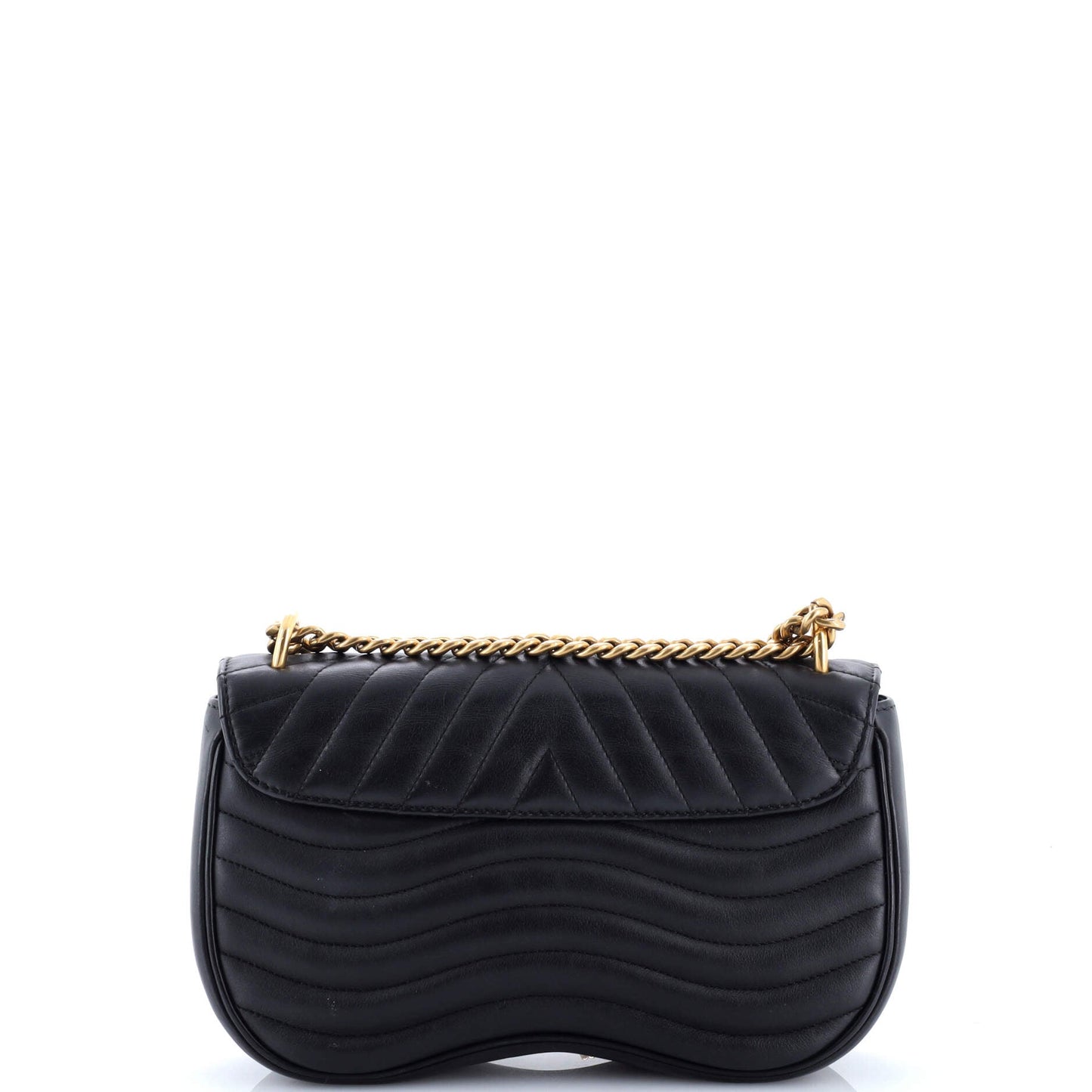 New Wave Chain Bag Quilted Leather MM