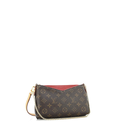 Pallas Clutch Monogram Canvas with Leather