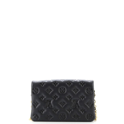 Coussin Pochette Monogram Embossed Lambskin