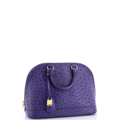 Alma Handbag Ostrich PM