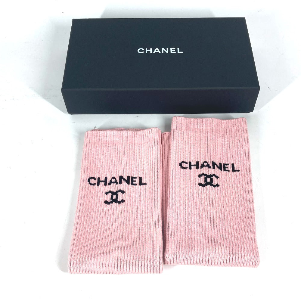 CHANEL Other fashion goods AA9804 Rayon, cotton/tencel/polyester pink 24C Gaiters Leg Warmers