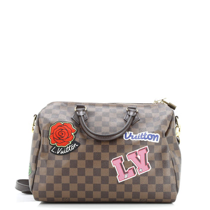 Speedy Bandouliere Bag Limited Edition Patches Damier 30