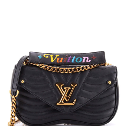 New Wave Chain Bag Quilted Leather MM