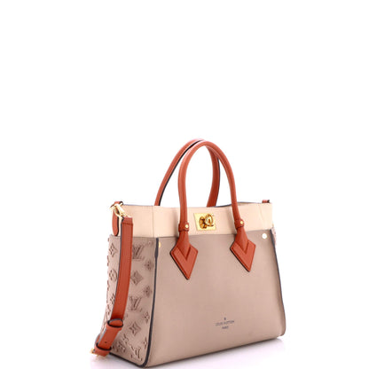 On My Side Tote Monogram Tuffetage Leather MM