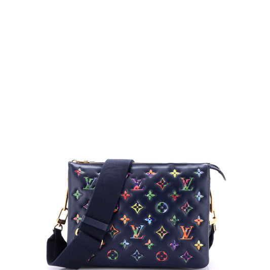 Coussin Bag Monogram Flower Embossed Lambskin PM