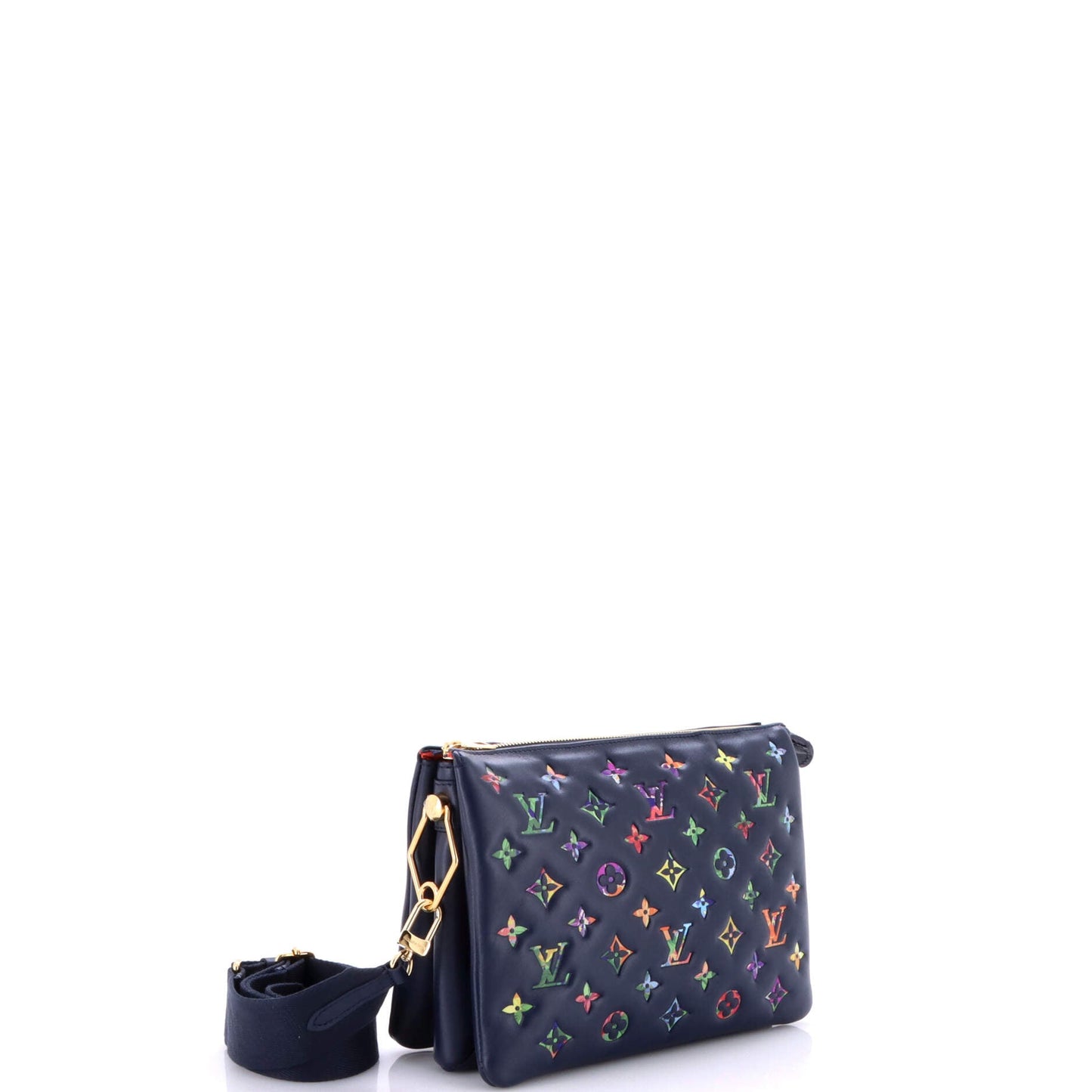 Coussin Bag Monogram Flower Embossed Lambskin PM