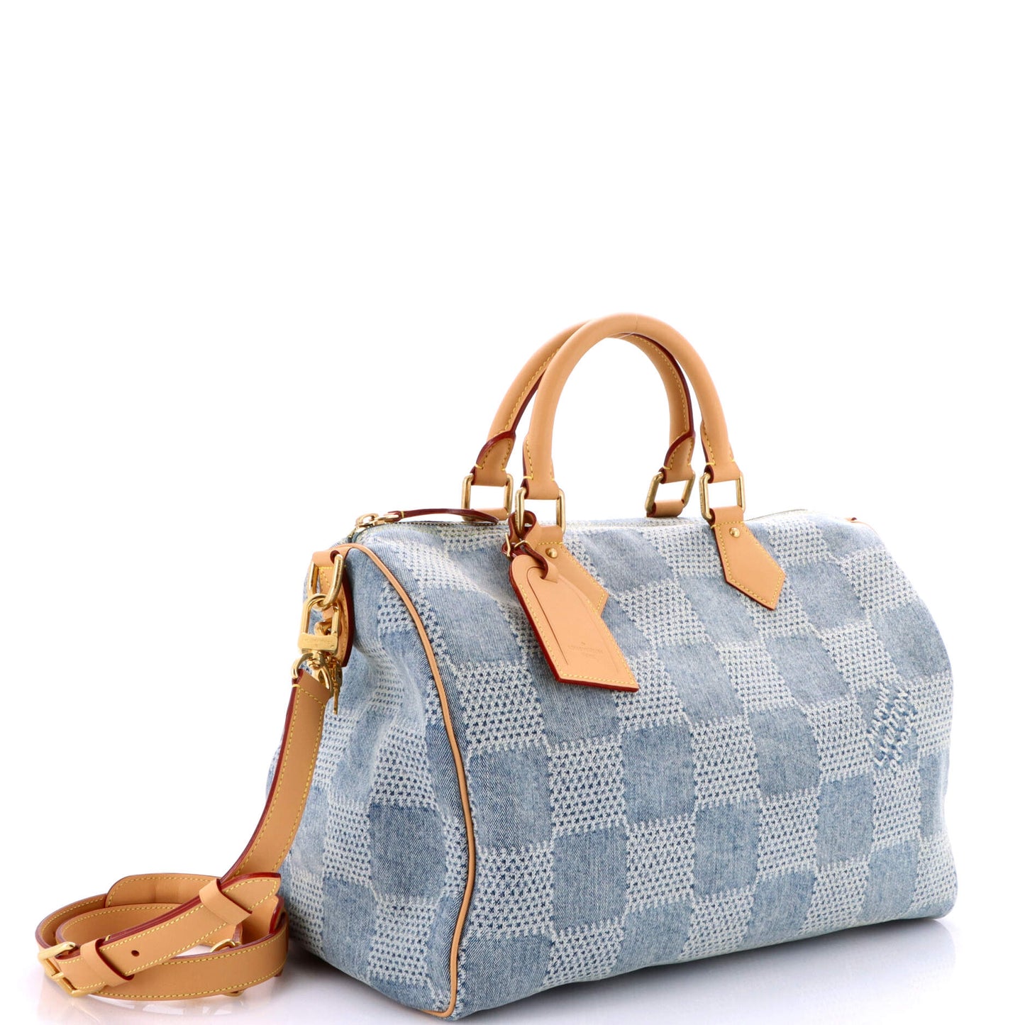 Speedy Bandouliere Bag Damier 3D Denim 40