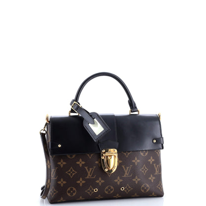 One Handle Flap Bag Monogram Canvas and Leather MM