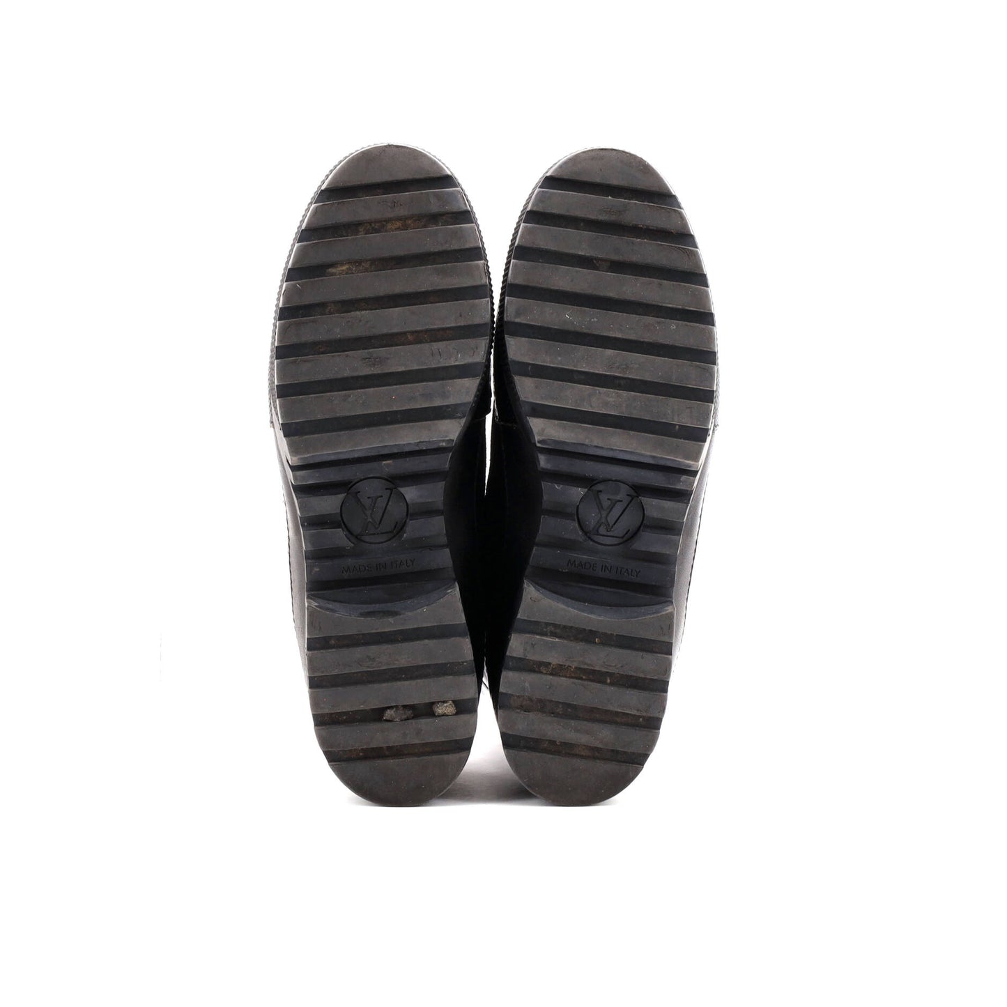 Women's Laureate Platform Desert Boots Suede with Monogram Canvas