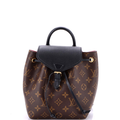 Montsouris NM Backpack Monogram Canvas with Leather BB