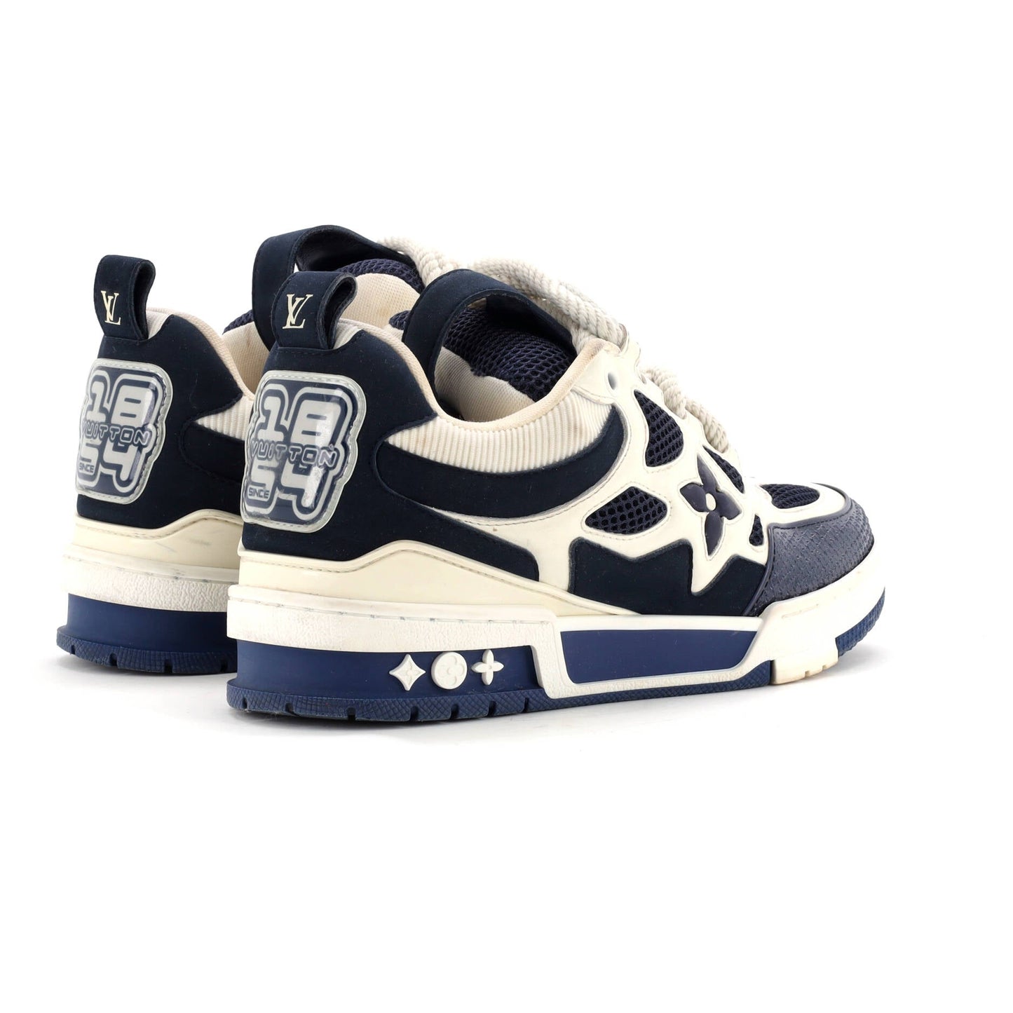 Men's LV Skate Sneakers Technical Mesh with Leather and Suede