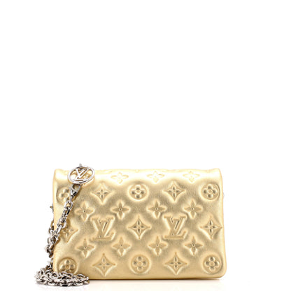 Coussin Pochette Monogram Embossed Lambskin