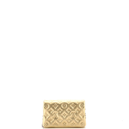 Coussin Pochette Monogram Embossed Lambskin
