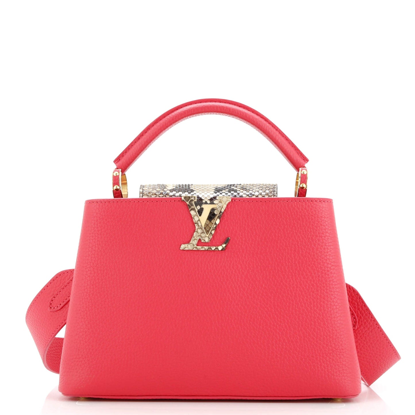Capucines Bag Leather with Snakeskin BB