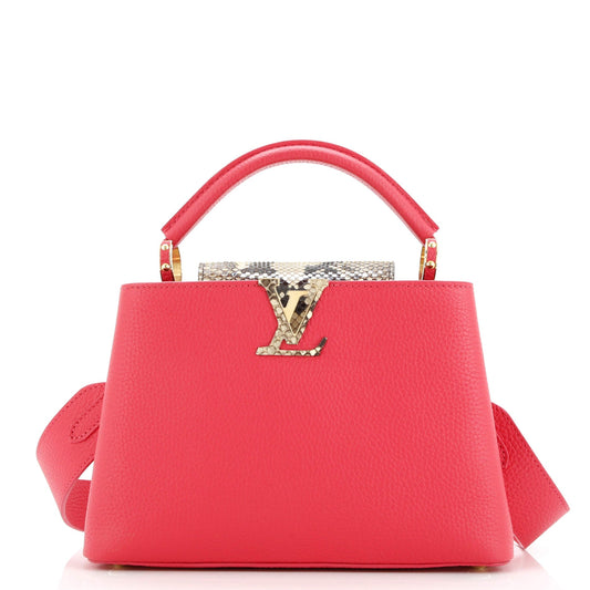 Capucines Bag Leather with Snakeskin BB