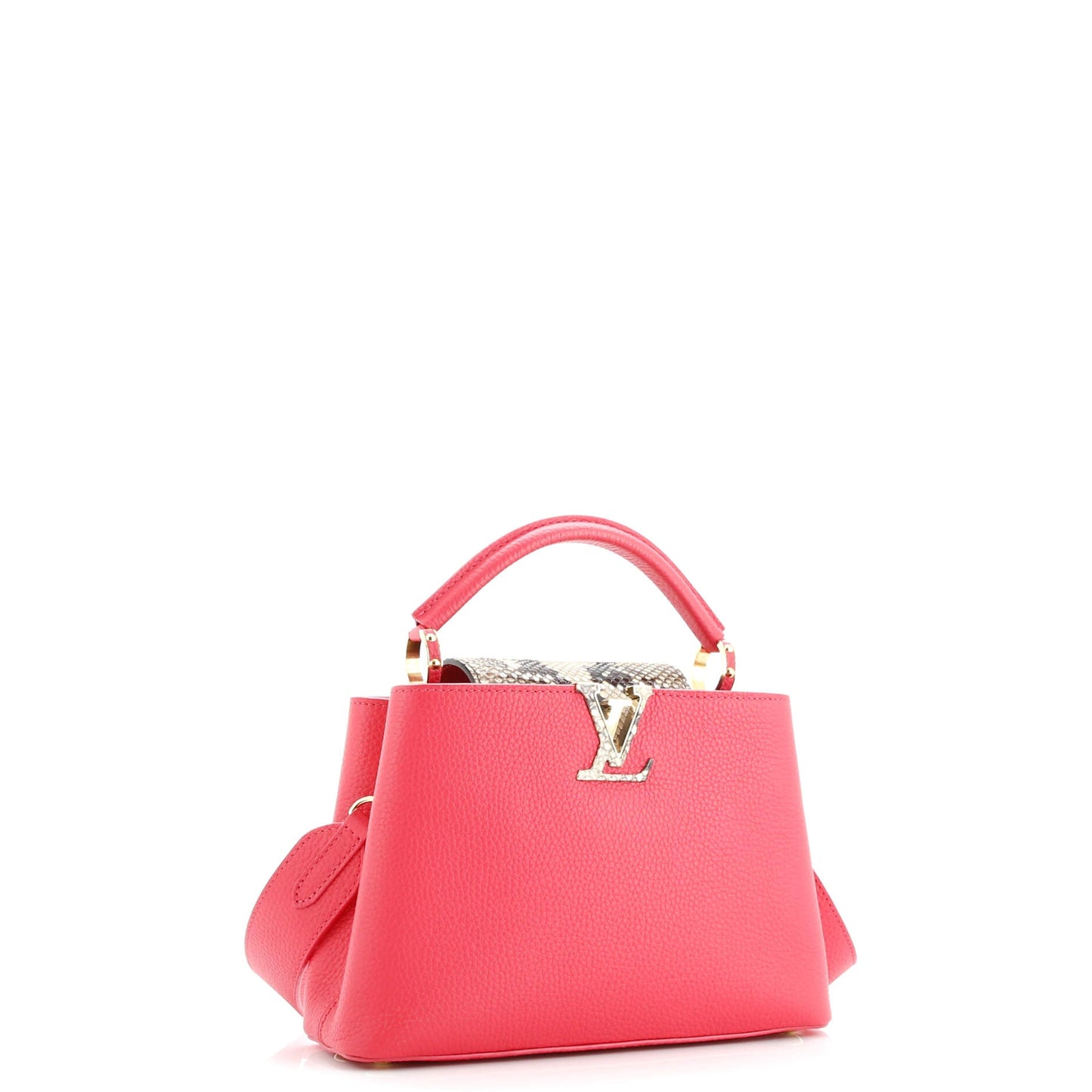 Capucines Bag Leather with Snakeskin BB