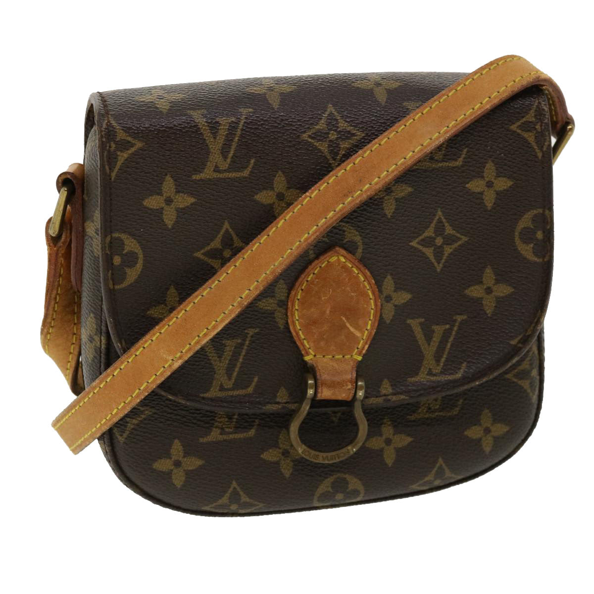 LOUIS VUITTON Monogram Saint Cloud PM Shoulder Bag M51244 LV Auth 35532