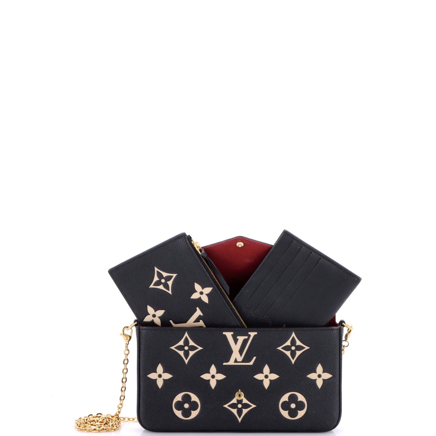 Felicie Pochette Bicolor Monogram Empreinte Giant