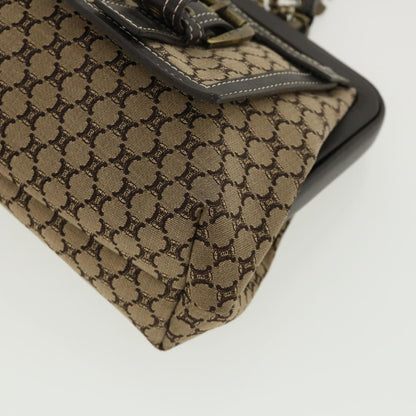Celine Paris Macadam Canvas Hand Bag Beige  35578