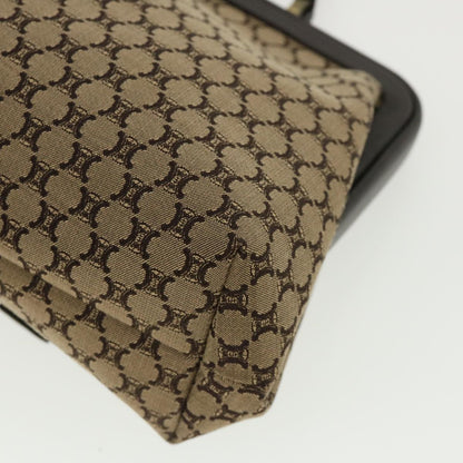 Celine Paris Macadam Canvas Hand Bag Beige  35578