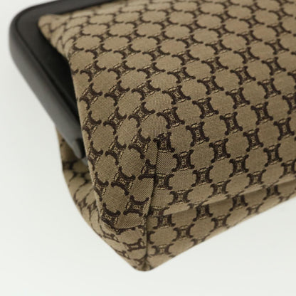 Celine Paris Macadam Canvas Hand Bag Beige  35578