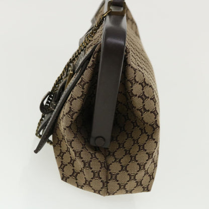 Celine Paris Macadam Canvas Hand Bag Beige  35578