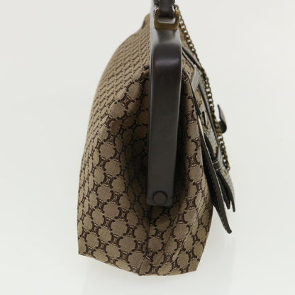 Celine Paris Macadam Canvas Hand Bag Beige  35578