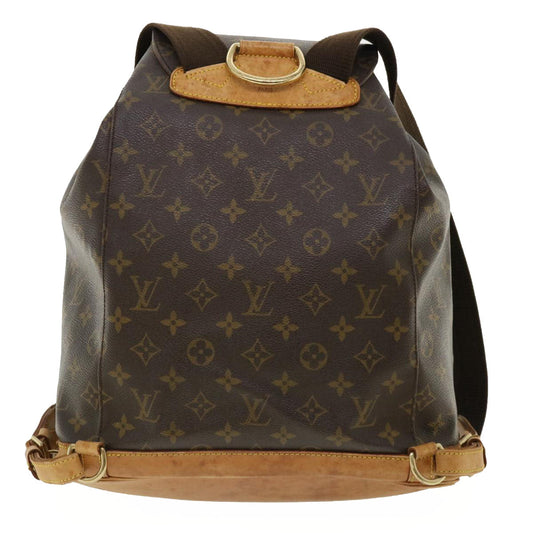LOUIS VUITTON Monogram Montsouris GM Backpack M51135 LV Auth 35600