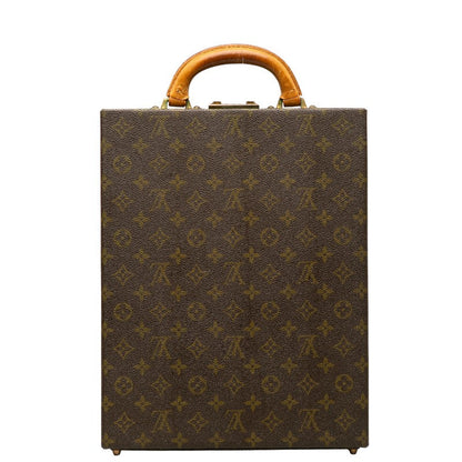 Louis Vuitton Monogram Vertical Trunk Attachment Case Brown PVC Leather  Louis Vuitton