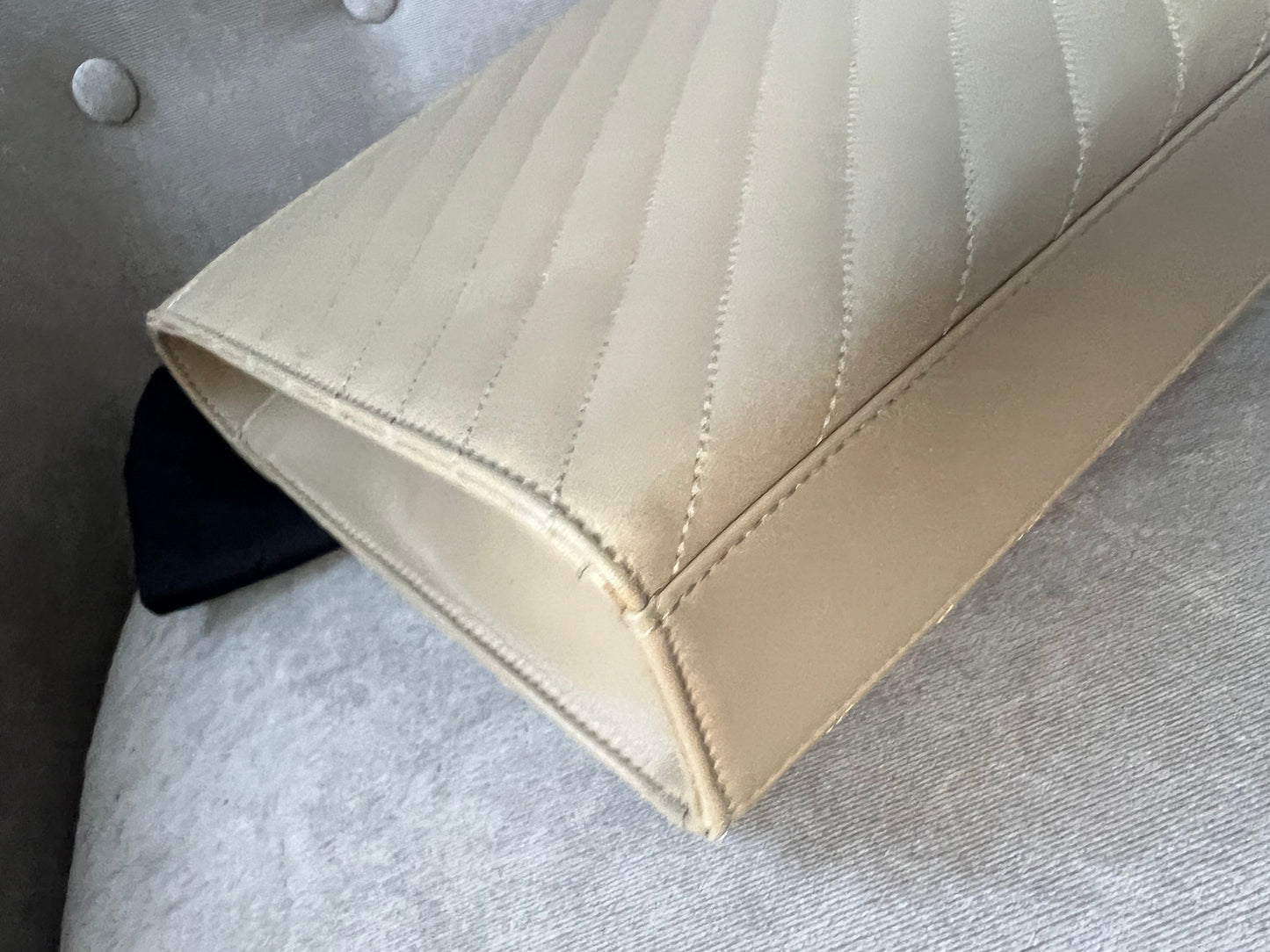 Yves Saint Laurent (YSL) Large Beige Envelope Bag