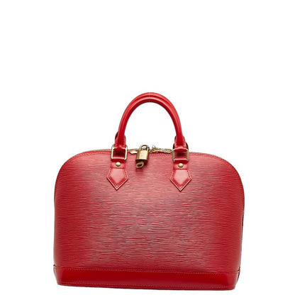 Louis Vuitton Epic Alma Bag Boston Bag M52147 Castilian Red Leather  Louis Vuitton