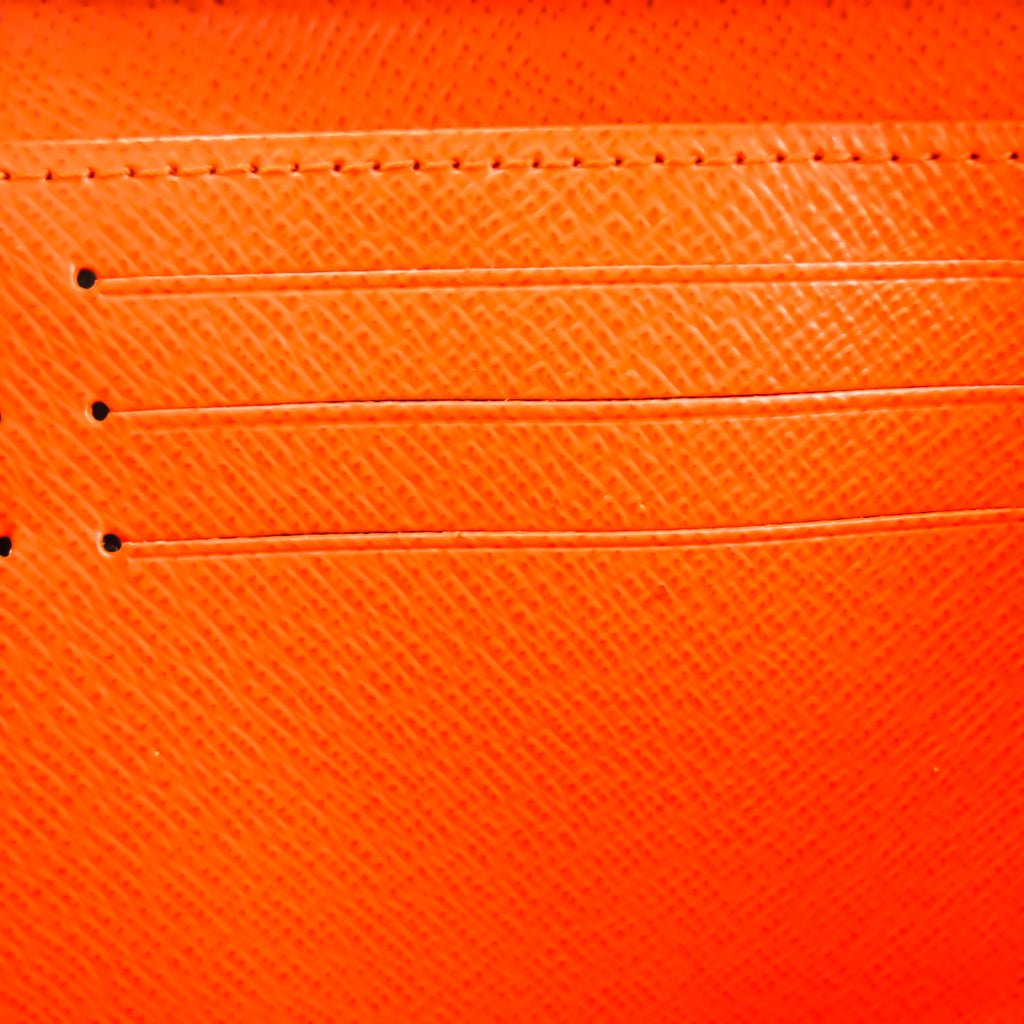 Louis Vuitton Orange Leather Zippy wallet wallet accessories