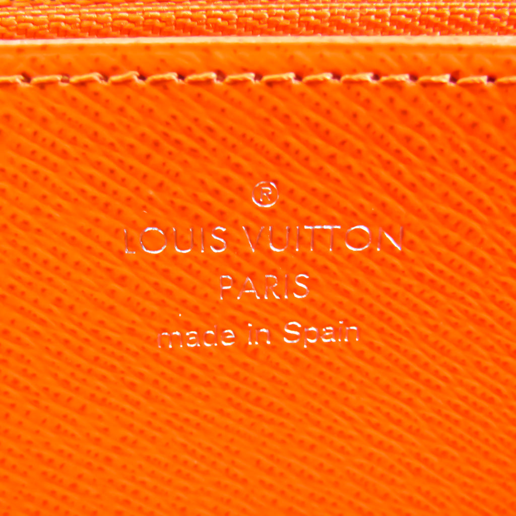 Louis Vuitton Orange Leather Zippy wallet wallet accessories