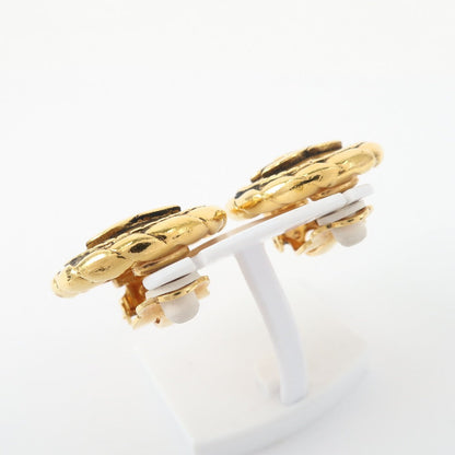CHANEL Earring Plated Gold bronze vintage COCO Mark Women Used