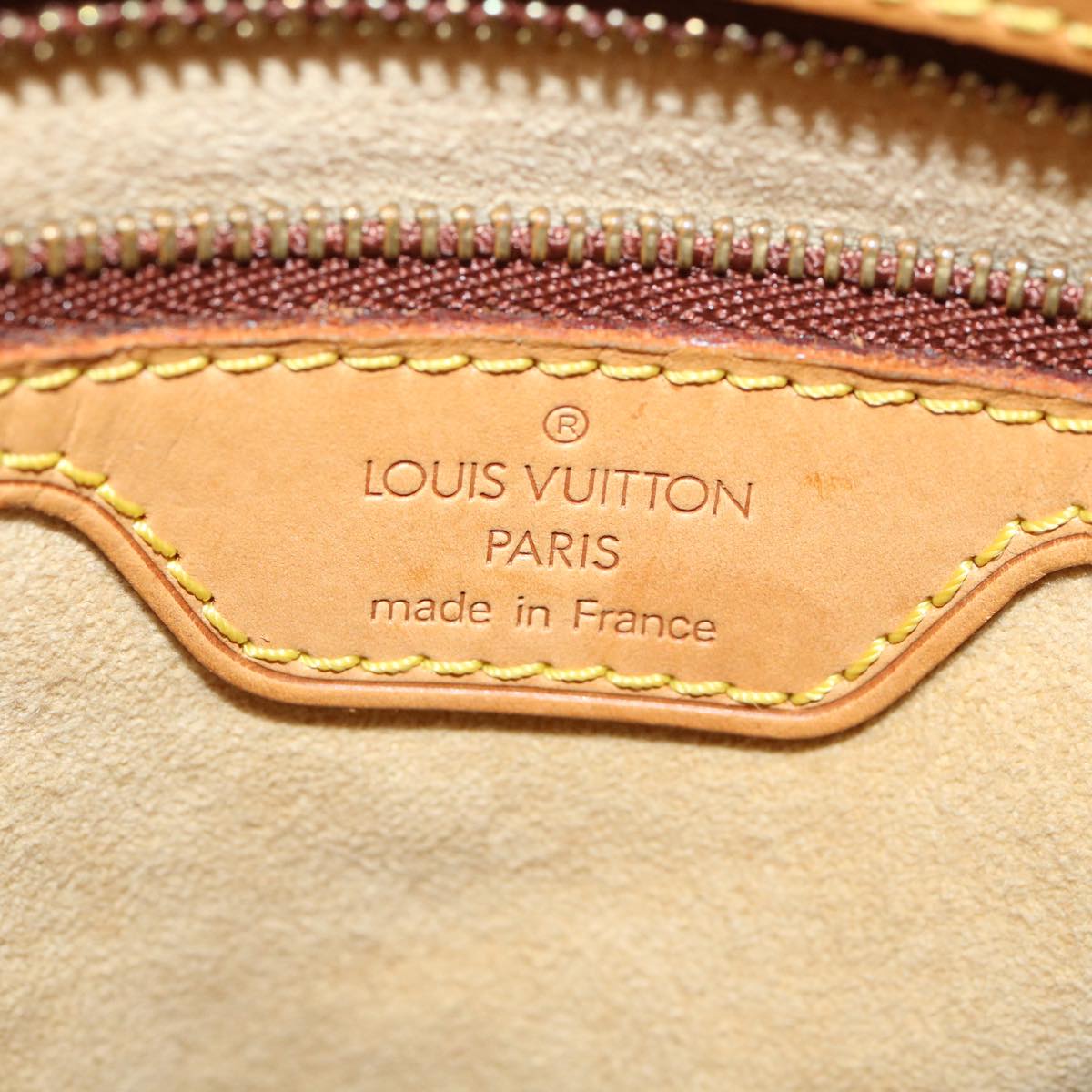 LOUIS VUITTON Nomad Leather Bucket PM Shoulder Bag Beige M85001 LV Auth 36170