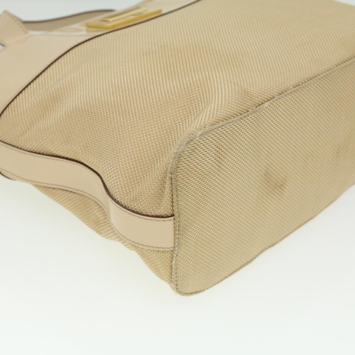 Celine Shoulder Bag Enamel nylon Beige  36352