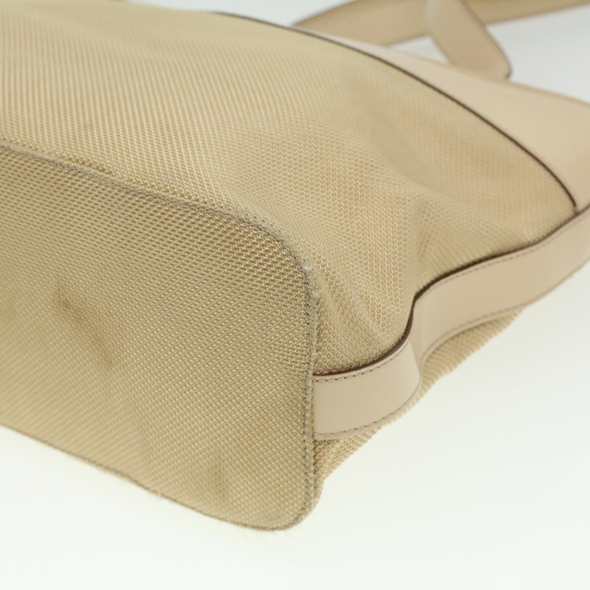 Celine Shoulder Bag Enamel nylon Beige  36352