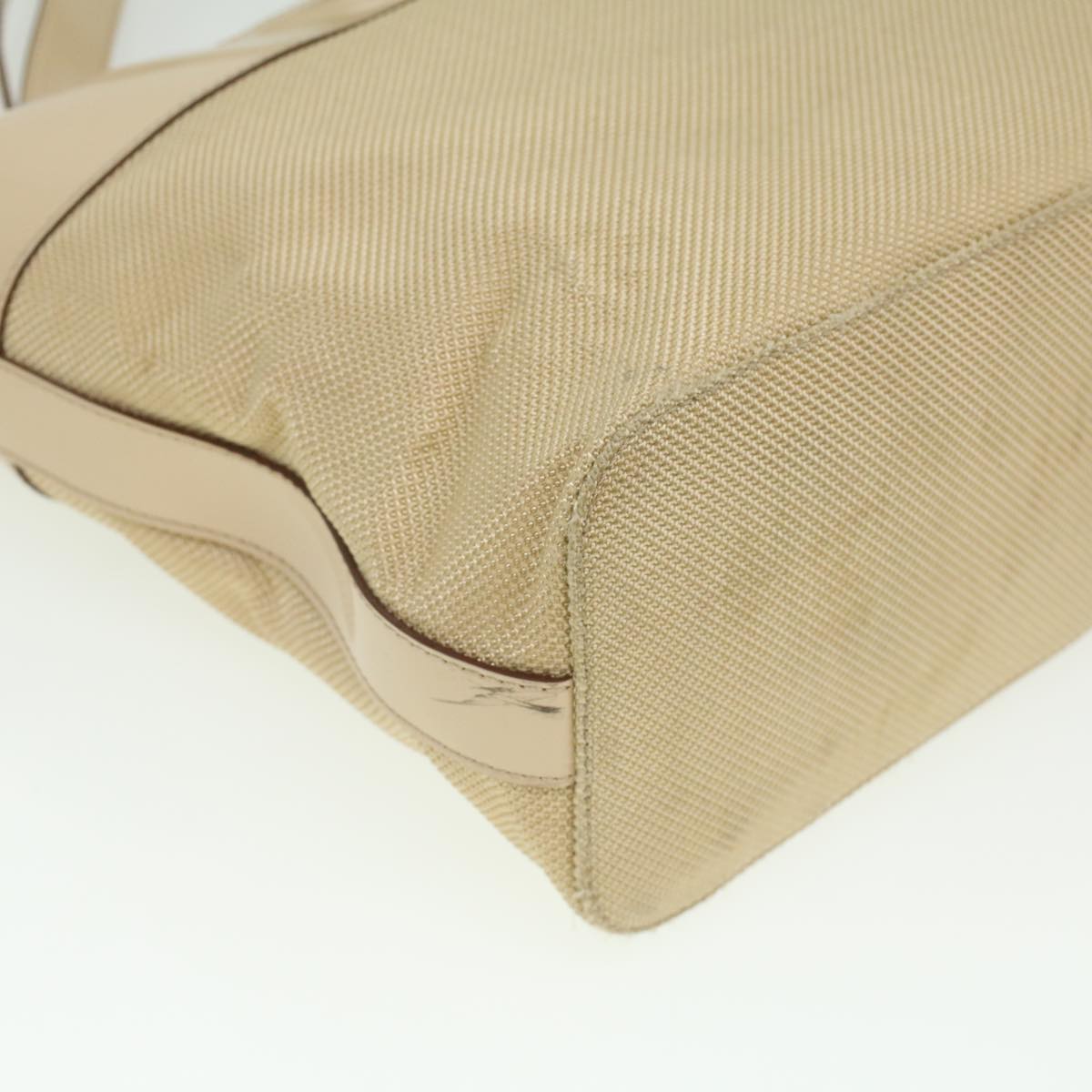 Celine Shoulder Bag Enamel nylon Beige  36352