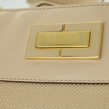 Celine Shoulder Bag Enamel nylon Beige  36352