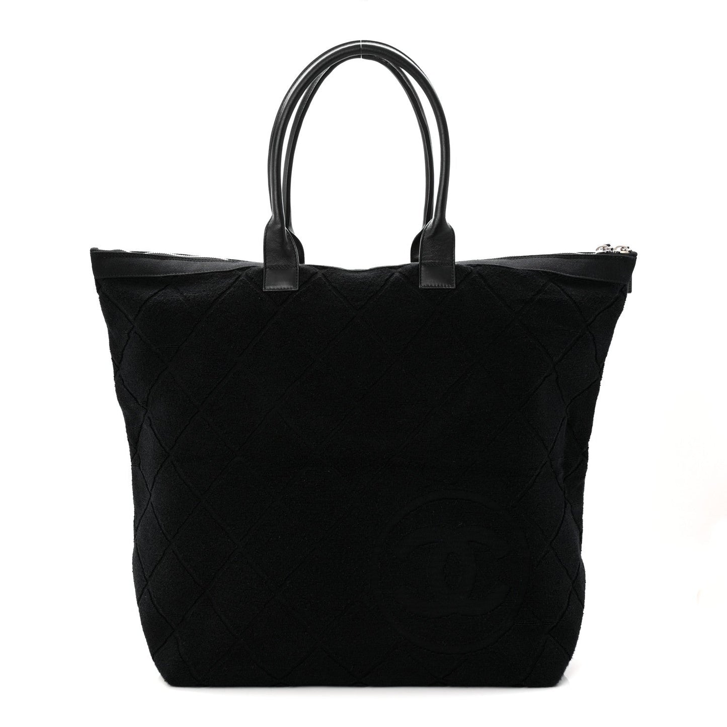 Terry Cotton CC Beach Tote  Black