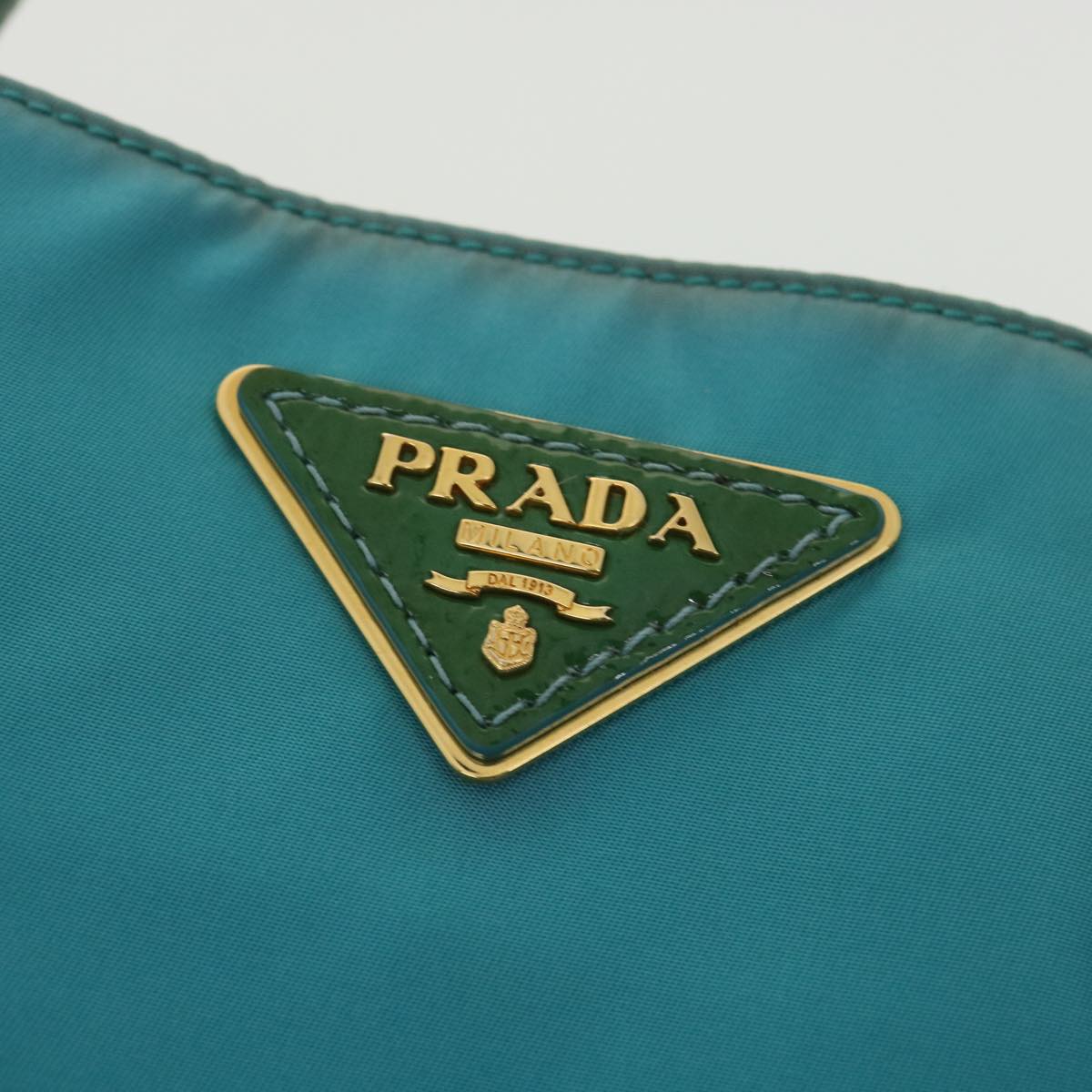 Prada Shoulder Bag Nylon Light Blue  36530