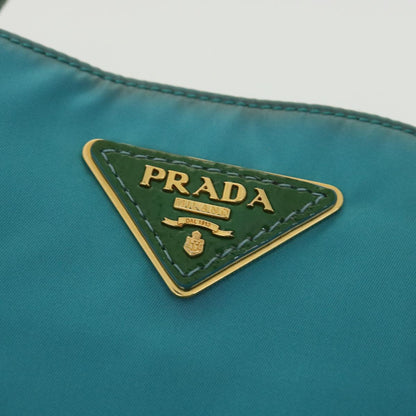 Prada Shoulder Bag Nylon Light Blue  36530